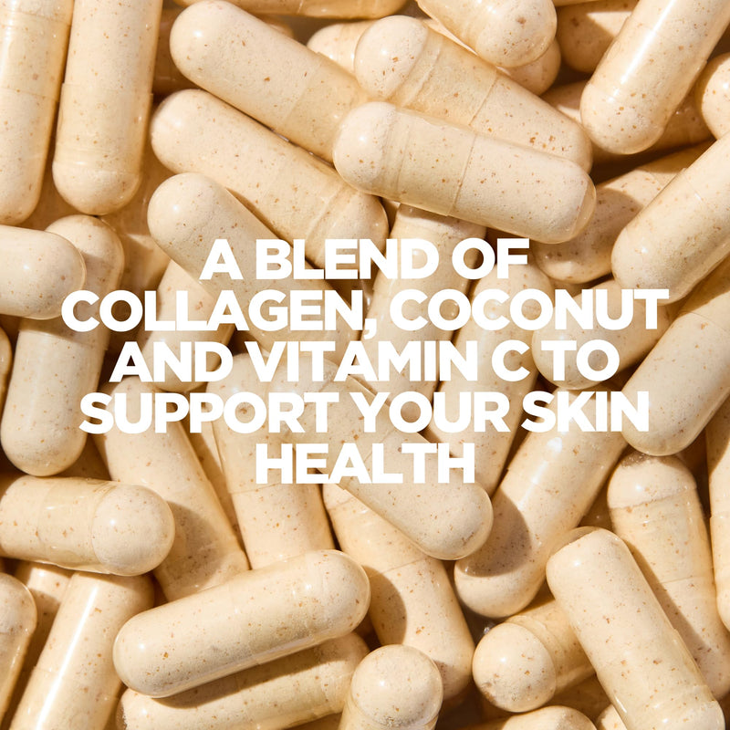 Myprotein Coconut & Collagen Capsules – Hydrolysed Collagen, Coconut Oil & Vitamin C – Supports Skin Health, Glow & Elasticity – 180 Capsules - 90 Servings (3 Month Supply) Coconut Collagen - Capsules 180 count (Pack of 1)