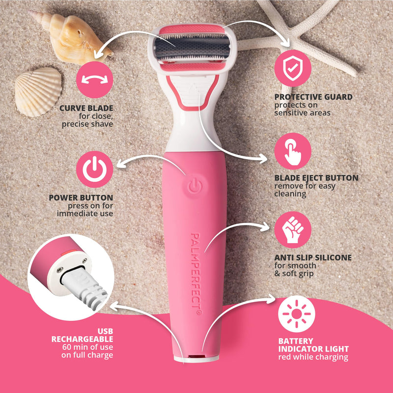 Clio Trimmer for Women with Precision Razor, Female Pubic Hair Electric Shaver for Smooth Grooming, Leg Hair Trimmer Women Love, Compact Clio Shaver for Bikini, Arms, and Body Touch-Ups Full Body Groomer