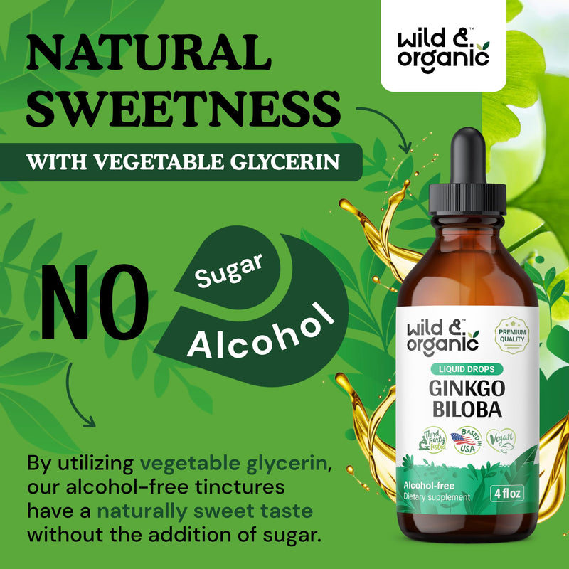 [Australia] - Ginkgo Biloba Liquid Drops - Clear Brain Supplement w/Ginkgo Biloba Organic - Ginkgo Biloba Liquid Extract for Brain Health Support - Vegan Ginkgo Biloba Supplements - 4 fl oz 4 Fl Oz (Pack of 1) 