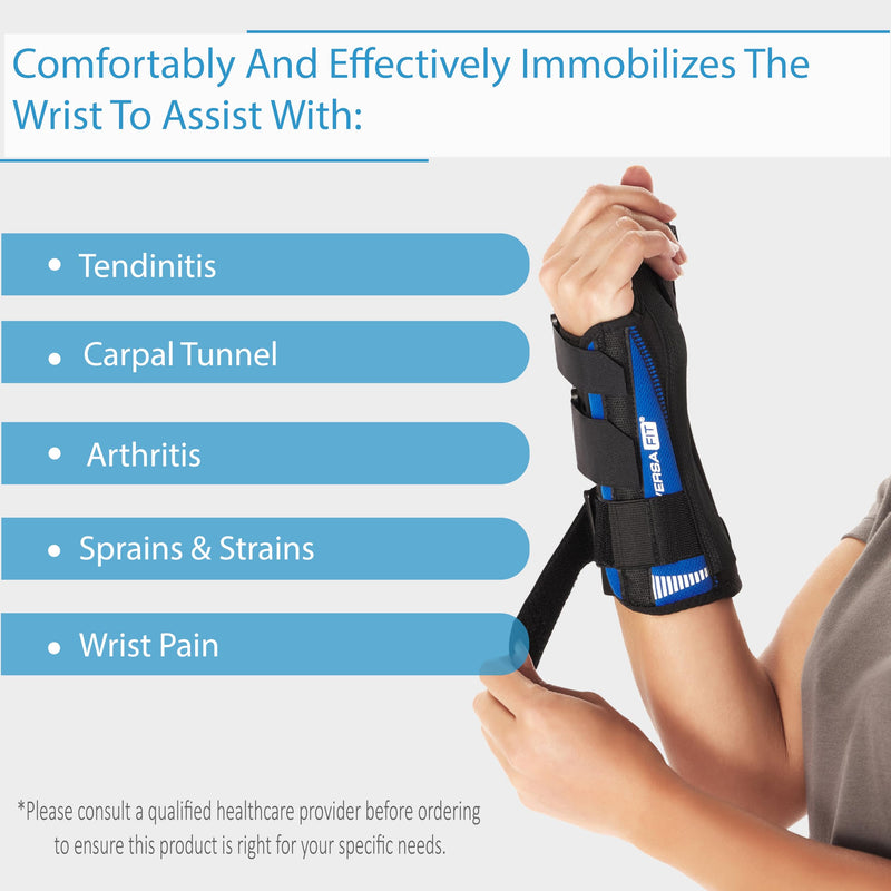 [Australia] - Ovation Medical Versa-Fit Wrist Brace - Premium Custom Fit Wrist Support Brace - Comfortable, Structured Tendonitis and Carpal Tunnel Wrist Brace or Wrist Splint for Post Cast Support (Right, Standard) Right 