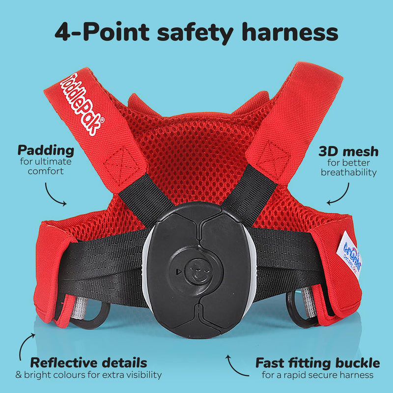 [Australia] - Trunki Toddler Leash - Fuss Free Toddler Walking Reins & Kids Safety Harness | Baby Leash for Kids ‚Äì Felix Fox (Red) Red Felix Fox 