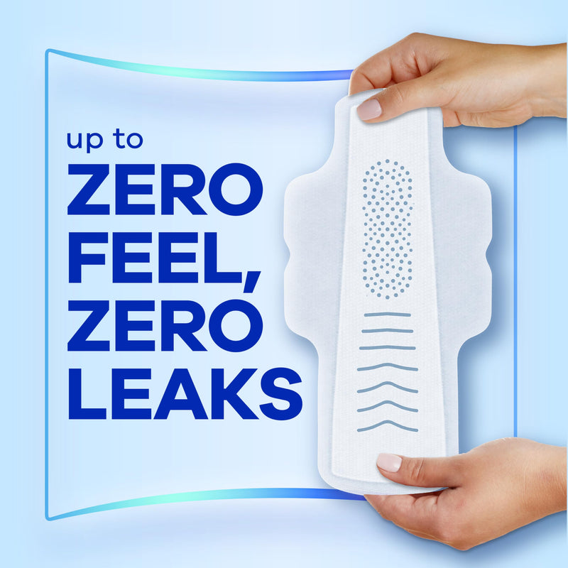 [Australia] - Always Infinity Feminine Pads for Women, Flexfoam Pads with Wings, Size 2, Heavy Absorbency, Unscented, 46 Count Heavy (Size 2) 46.0 