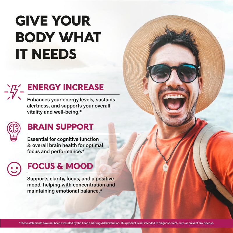USDA Organic Vitamin B12 Sublingual Drops - Methylcobalamin 5000 mcg - 4 Oz | Vitamin B12 for Women & Men - Energy Boost, Focus & Brain Support - Bioavailable - Berry Flavor, Sugar-Free - 120-Day Supply Drops 4 fl oz