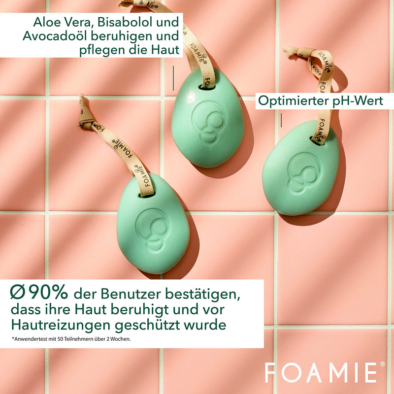 [Australia] - Foamie Solid Shaving Foam for Men and Women, Shaving Foam Aloe Vera & Avocado Oil for Gentle Body Shaving, Nourishing Shaving Cream to Protect the Skin During Wet Shaves (Pack of 2) 1 Piece (Pack of 2) 