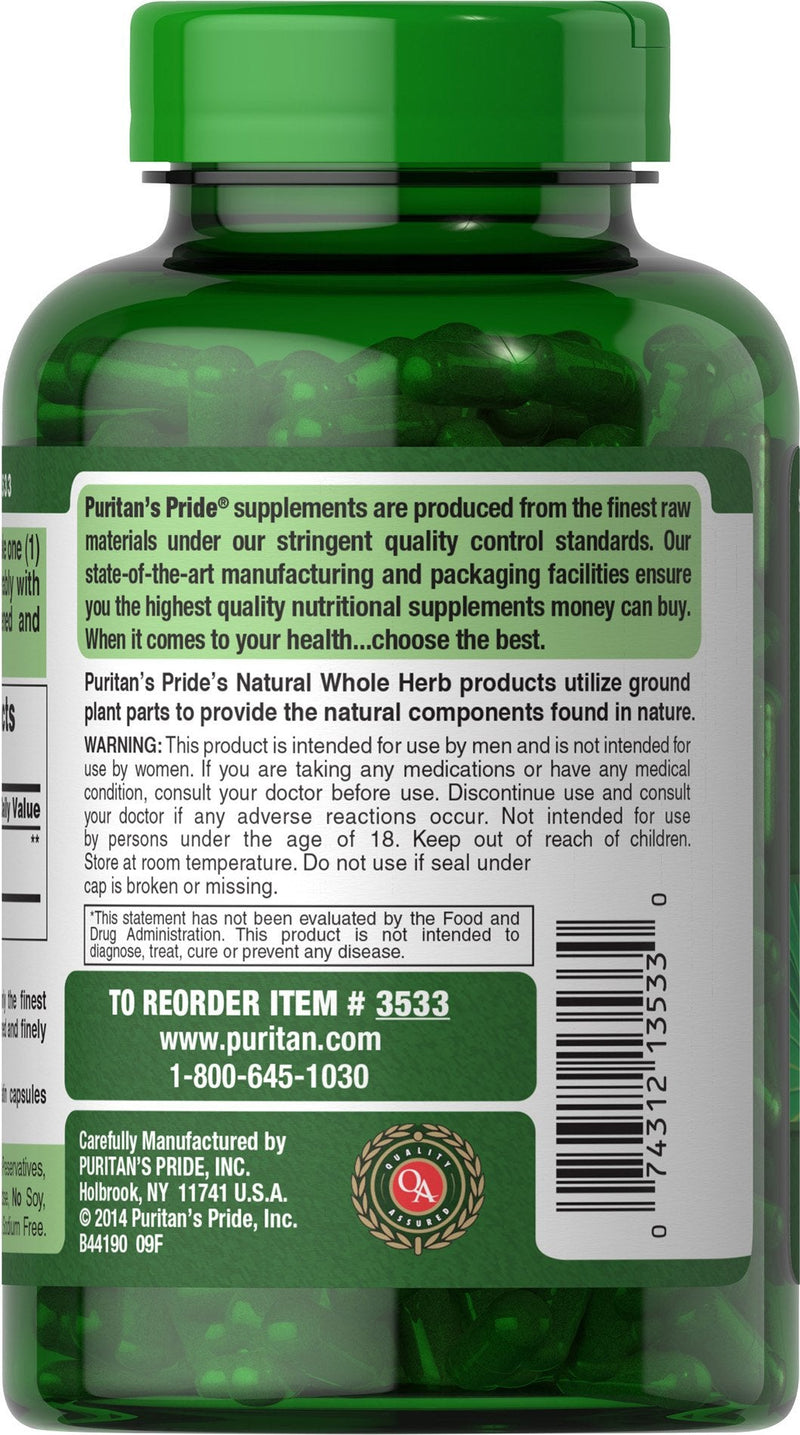 [Australia] - Puritan's Pride Saw Palmetto 450 Mg, Supports Prostate and Urinary Health, 200 Count 200 Count (Pack of 1) 