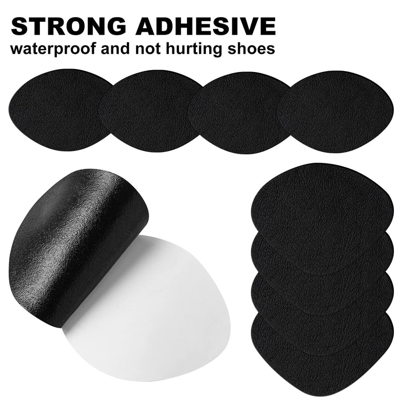 [Australia] - Shoe Heel Repair, 4 Pairs Self-Adhesive Inside Shoe Patches Kit for Repair Holes 4 Pair Black 
