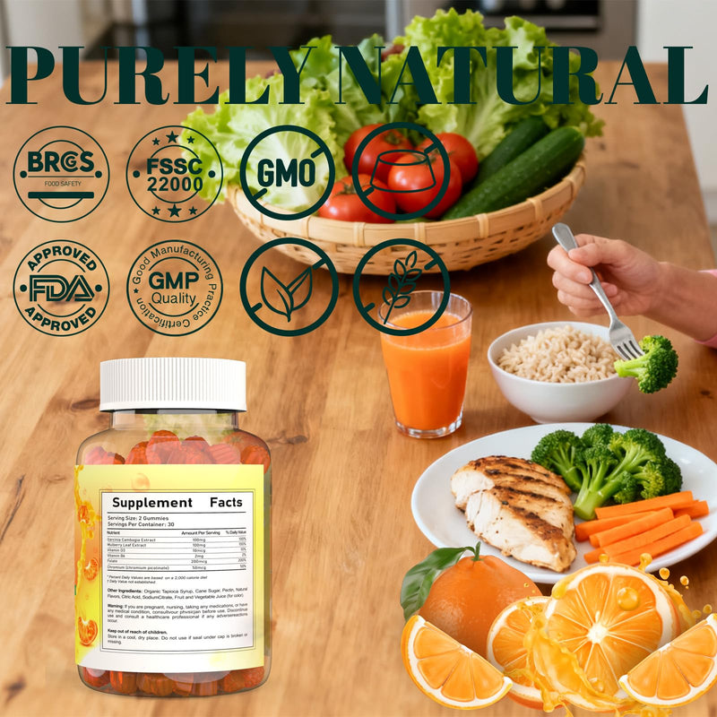 GLP-1 Supplement Gummies, Daily Gummy with Vitamins, Minerals & Botanicals, Citrus Flavor, 60 Count