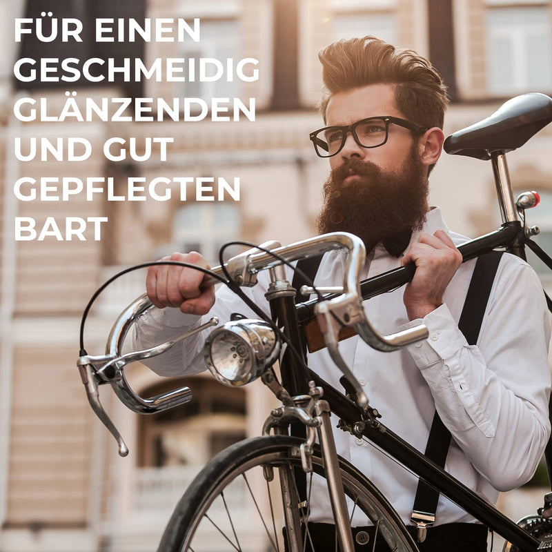 [Australia] - Camden Barbershop Company Deluxe Beard Care Set - Including Beard Oil, Beard Wax, Beard Brush & Beard Comb - 100% Natural - Gift Set for Men Beard Care Set 