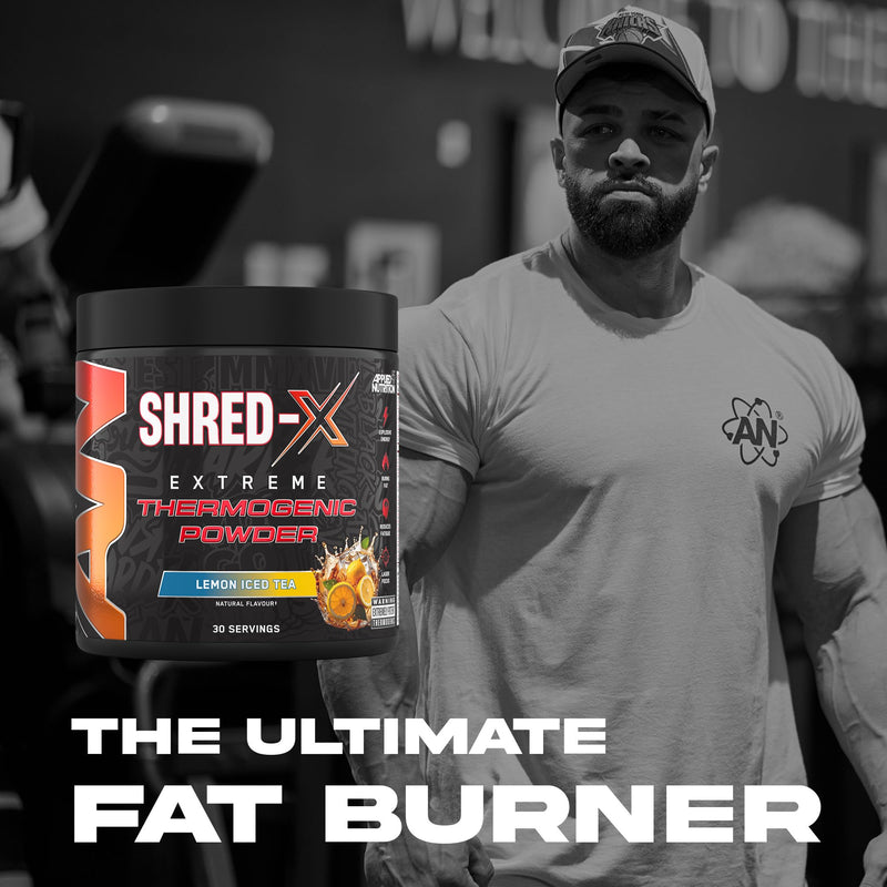 Applied Nutrition Shred X Fat Burner - ABE All Black Everything Fat Burner, Thermo Weight Management (300g - 30 Servings) (Lemon Ice Tea) Lemon Ice Tea 30 Servings (New Pack of 1)
