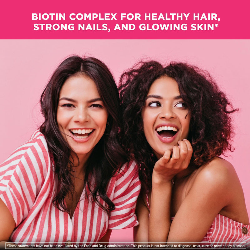 Vital Vitamins Biotin Complex with Collagen & Hyaluronic Acid | 5,000mcg Biotin, MSM & Vitamin C for Hair, Skin & Nails, Non-GMO, For Women & Men, 60 Capsules check 60 Count (Pack of 1)