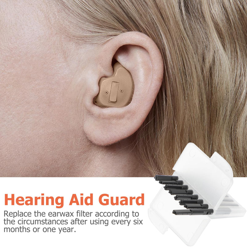1 Set Wax Protection Filter Wax Guards for Hearing Aids With Clear Cleaning Kit