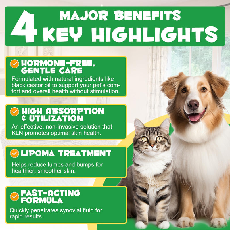 Buddy Guard for Dogs Lumps and Bumps 2 fl.oz, Lipoma Treatment for Dogs Cats, Soften Fatty Lumps & Bumps in Dogs, Castor Oil for Dogs, Mushroom Supplements Lipoma Reduction, Immune Support - PawsPlanet Australia