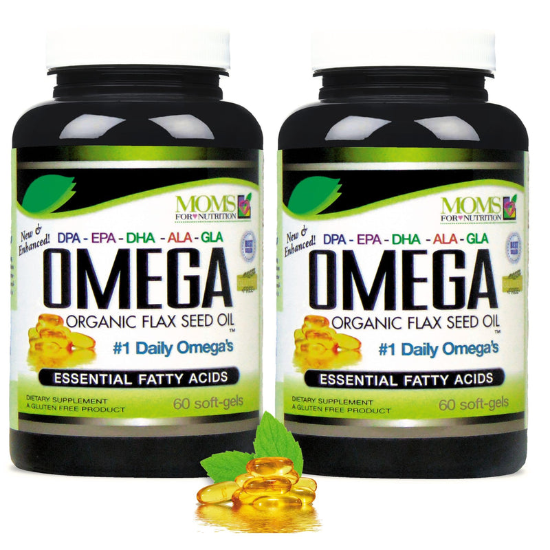 [Australia] - Natural Omega 3-6-9 Blend with DPA, EPA, DHA, ALA and GLA and Organic Flax Seed Oil Plus Wild Caught Natural Fish Oil - Over 2,800 Milligram Strength - Gluten Free - Made in The USA - 60 SoftGels 1 