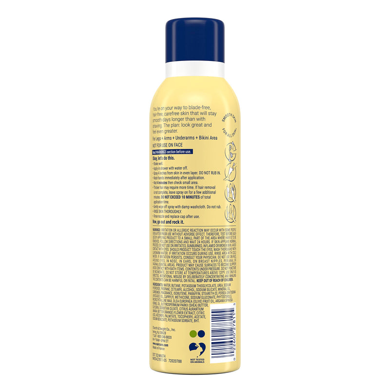 [Australia] - Nair Hair Remover Body Spray, Arm, Leg and Bikini Hair Removal Spray, 7.5 Oz Can (Pack of 2) 7.5 Ounce (Pack of 2) 