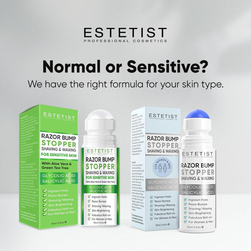 [Australia] - ESTETIST Razor Bump Solution Roll-On, Ingrown Hair & Razor Burn Care Serum, After Shave Roller for Bikini Area, Face, Neck, Underarm & Legs, Skin-Soothing Post Shave Care Original 