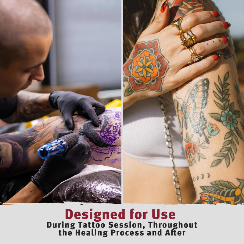 [Australia] - Hustle Butter Tattoo Aftercare 5oz Tattoo Balm, Heals + Protects New Tattoos and Rejuvenates Older Tattoos - 100% Vegan Cream No-Petroleum Tropical 5 Ounce (Pack of 1) 