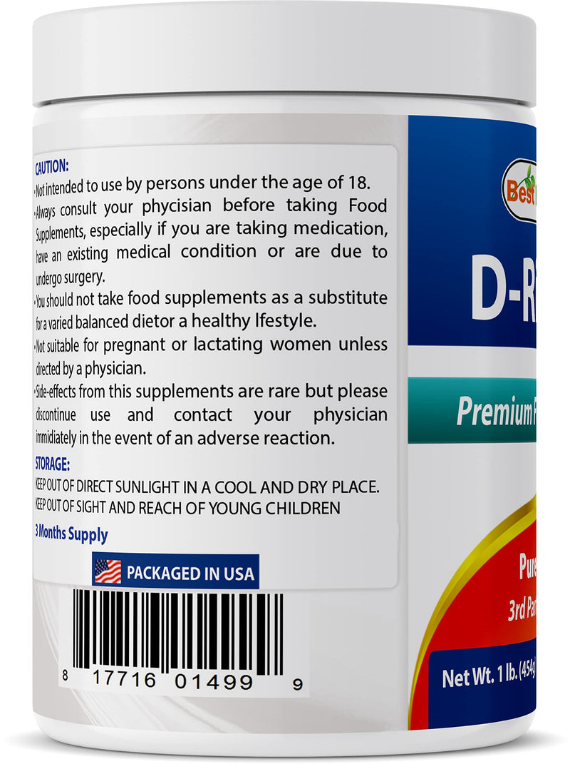 [Australia] - Best Naturals D-Ribose Powder 1 Pound 