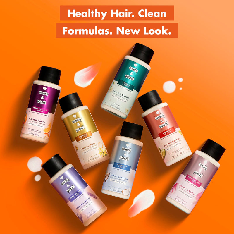 Love Beauty and Planet Shampoo with Vitamin B3 Coconut Oil & Ylang Ylang for Intensive Repair for Damaged Hair Sulfate, Silicone, & Paraben Free. Cruelty-Free. 13.5 oz