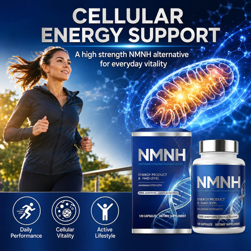 NMNH Supplement, 120 Capsules, 1000mg Ultra Strength NMNH for Cellular Energy Support and Healthy Aging, Non GMO Gluten Free, 2 Month Supply