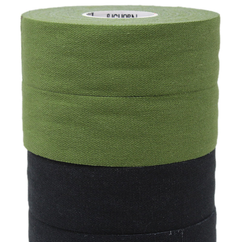 [Australia] - Bighorn Athletics Boxing & Athletic Sports Tape, Extra Sticky, 1-Inch x 45-feet, 6-Rolls (Military Green & Black) Military Green & Black 