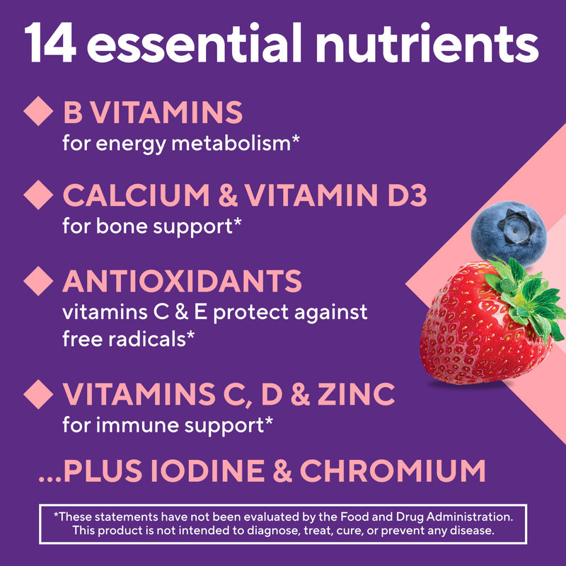 Vitafusion Women's Multivitamin Gummy | 150 Adult Gummies | with Vitamins A, B, C, D, E | Berry Flavor | Gluten and Dairy Free Supplement 150 Count (Pack of 1) Old Version
