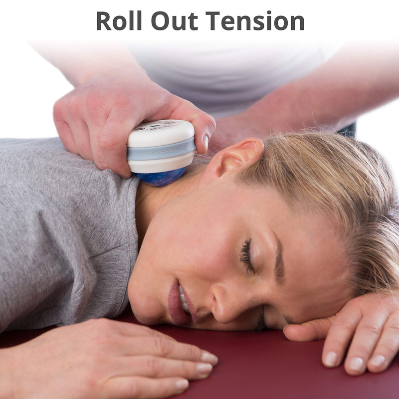 [Australia] - Body Back Manual Massage Roller Ball, Roller Massager, Self Massager, Lacrosse Ball Massager, Back Massage Tool, Self Massage Ball for Sore Muscle & Joint Pain (Blue) 1-pack - BLUE 