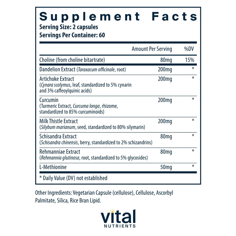 [Australia] - Vital Nutrients Liver Support Milk Thistle and Curcumin | Vegan Supplement | Herbal Combination to Support Healthy Liver Function* | Gluten, Dairy and Soy Free | 120 Capsules 120 Count (Pack of 1) 