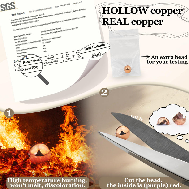[Australia] - Copper Bracelet for Women and Men, Copper Magnetic Bracelet with 3500 Gauss Magnet Beads as Boss Day Gifts, Cooper Jewelry Pulsera De Cobre Para Mujer for Parents Anniversary Birthday Gifts 8mm Women Size 