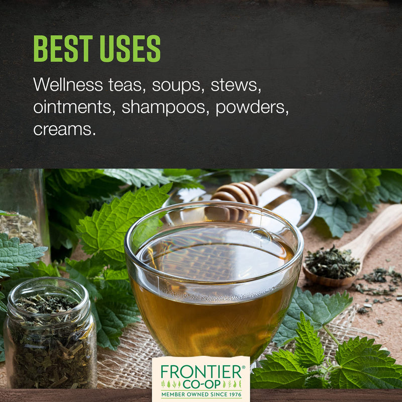 [Australia] - Frontier Co-op Organic Stinging Nettle Leaf, 1lb Bulk Bag, Cut & Sifted - Ideal for Making Nettle Tea, Kosher Certified 