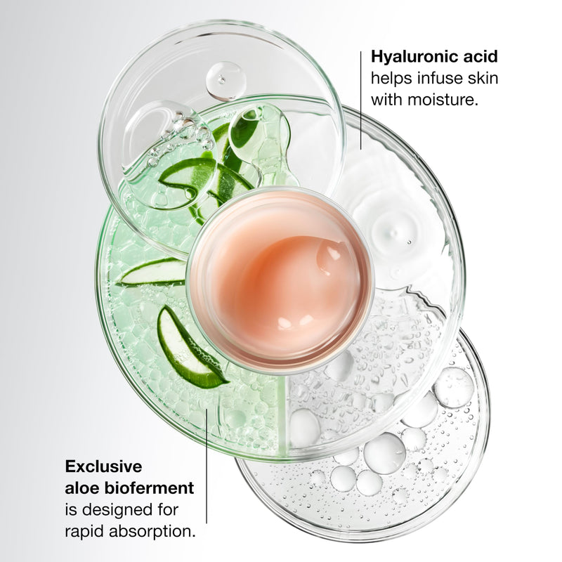 Clinique Moisture Surge 100H Auto-Replenishing Hydrator Oil Free Face Moisturizer | With Hyaluronic Acid, Aloe Bioferment and Vitamins C + E | For All Skin Types | Hydrating + Moisturizing 1 Fl Oz