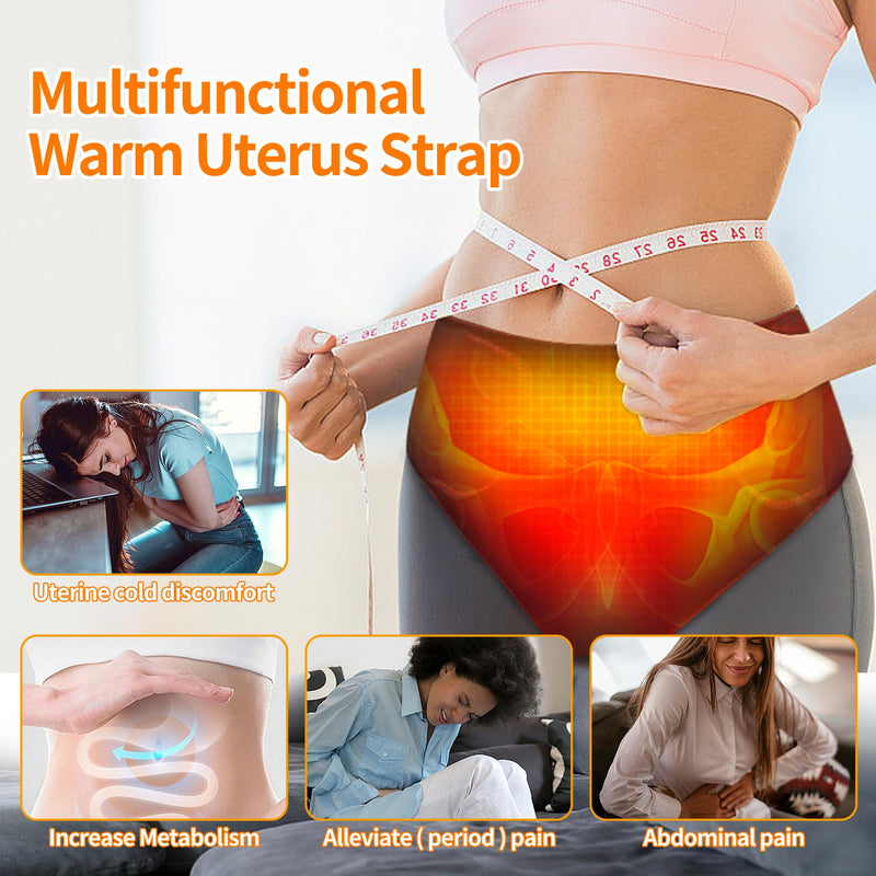 Period Heating Pad, Heating Pad for Period Cramps Massager for Women, with 3 Vibration and Heat Settings, New Upgrade Menstrual Heating Pad for Abdomen Pain and Cramps Relief Black