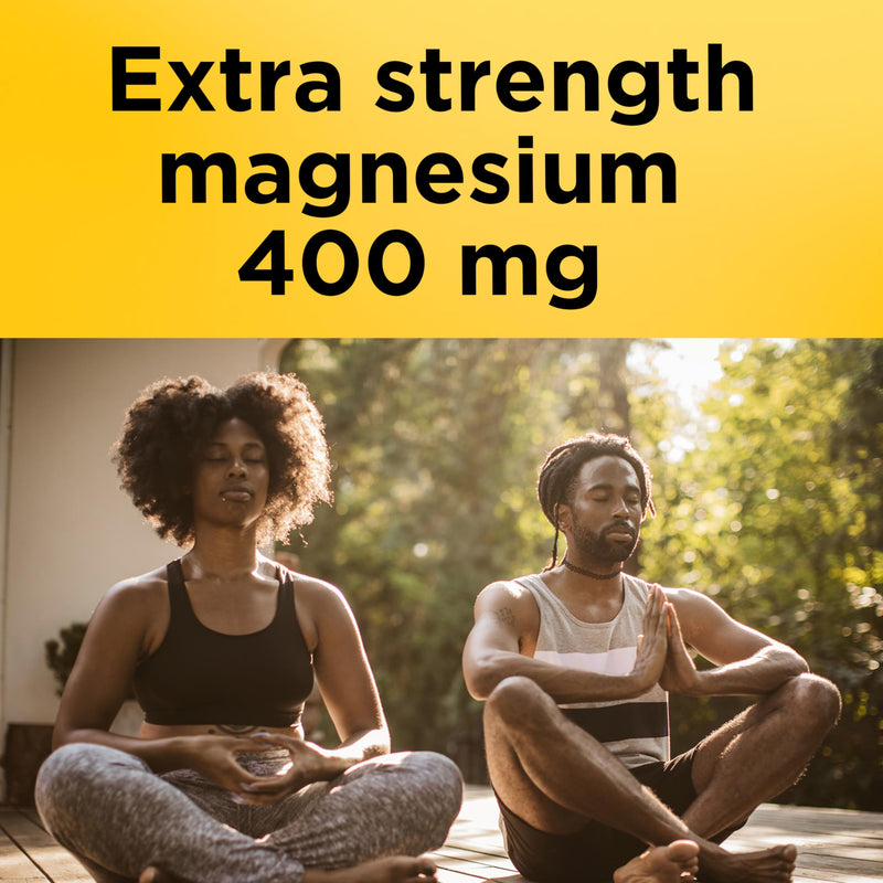 Nature Made Magnesium Oxide Extra Strength 400 mg, 60 Softgels | Magnesium Supplements for Men and Women, Support for Muscle, Nerve, Bone and Heart, 60 Day Supply 60 Count (Pack of 1)