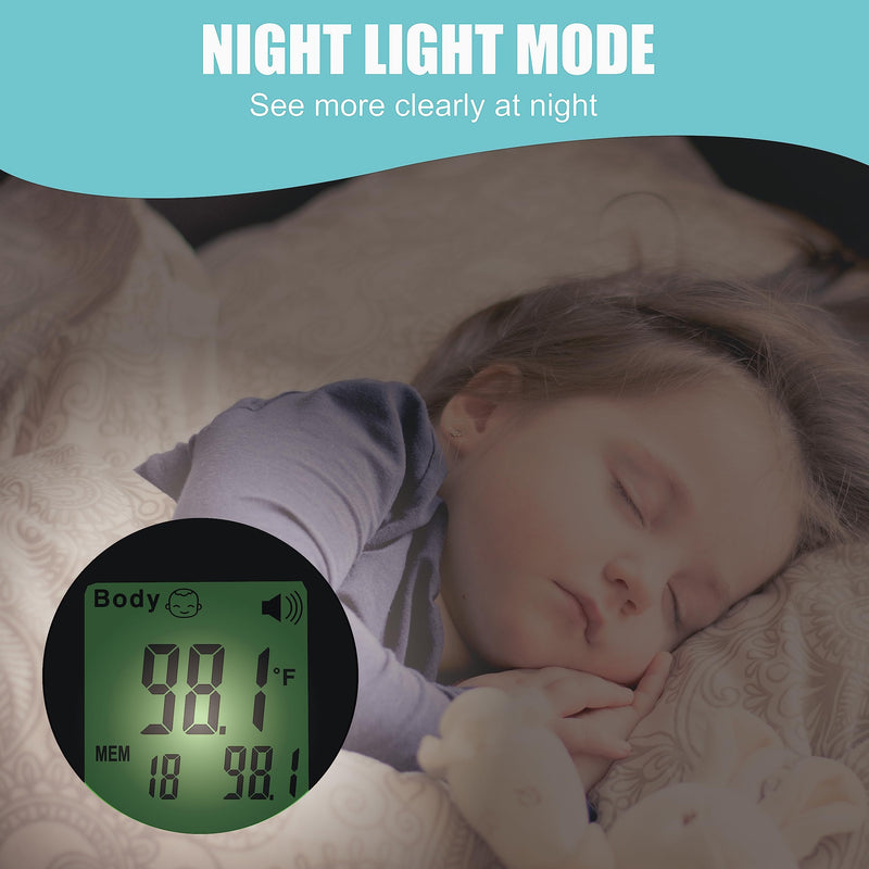 [Australia] - Amplim Digital Forehead Thermometer for Kids, Adults, and Babies - Touchless, Non-Contact Fever Thermometer with Temporal Head Function - No-Touch Thermometer for Accurate Temperature - FSA/HSA 