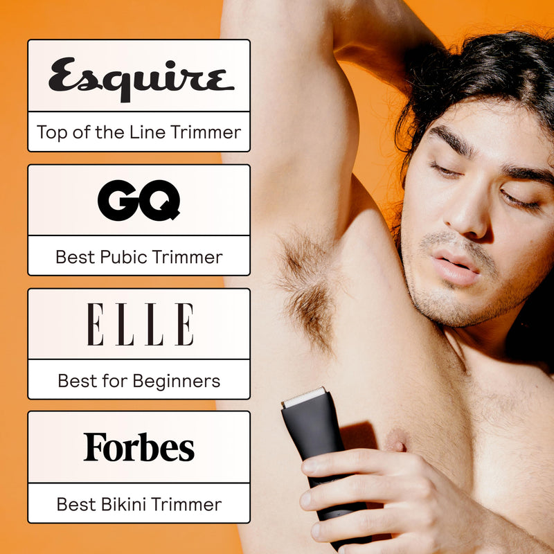 [Australia] - MERIDIAN The Trimmer Original - Body Hair Trimmer for Men, Electric Shaver for Pubic Hair, Chest, Legs & Bikini, Waterproof & Rechargeable, Onyx 3. Onyx 