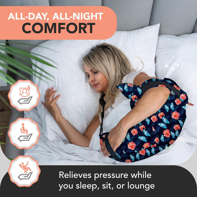[Australia] - Shoulder Pillow for Pain Relief, Shoulder Surgery Pillow for Sleeping, Rotator Cuff Pillows, Rotator Cuff Surgery Must Haves, Post Shoulders Surgery Must Haves, Shoulders Support, Arm Support Pillows Blue Butterflies 
