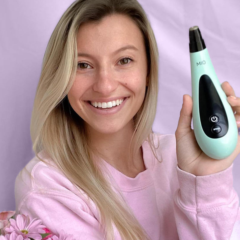 Spa Sciences MIO Diamond Microdermabrasion Blackhead Remover, Pore Suction Tool–Rechargeable-Dermatologist Recommended Skin Resurfacing System for Anti-Aging-Exfoliator for Acne Scars/Wrinkles (Mint) Mint