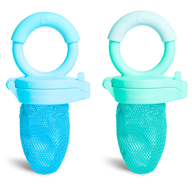 [Australia] - Munchkin Fresh Food Feeder, 2 Count (Pack of 1), Blue/Mint Blue/Green 