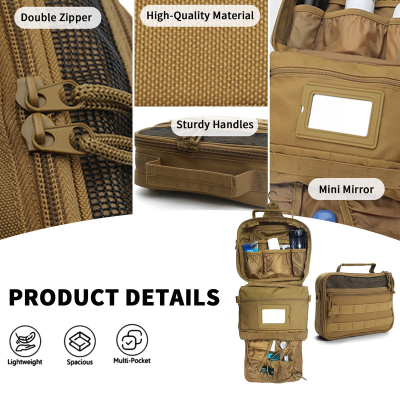 SMONT men's toiletry travel bag shaving kit bag for men travel
