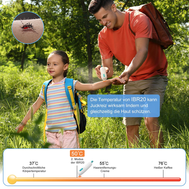 [Australia] - MYCARBON insect bite healer, small and handy mosquito bite heat pen treatment insect bites from itching & pain & swelling, without chemical substances mosquito bite electric bite healer, white white 