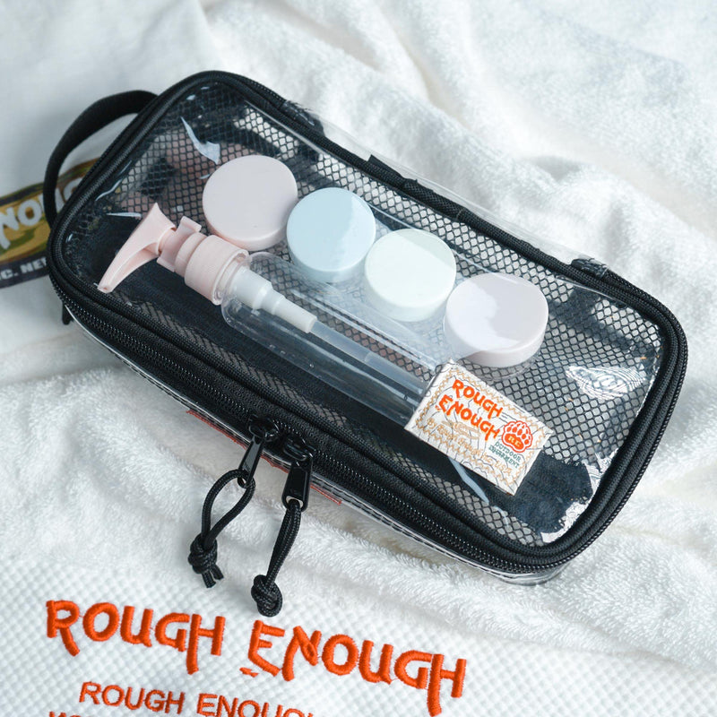 Rough Enough Clear Toiletry Bag Travel Toiletries bags Bundle
