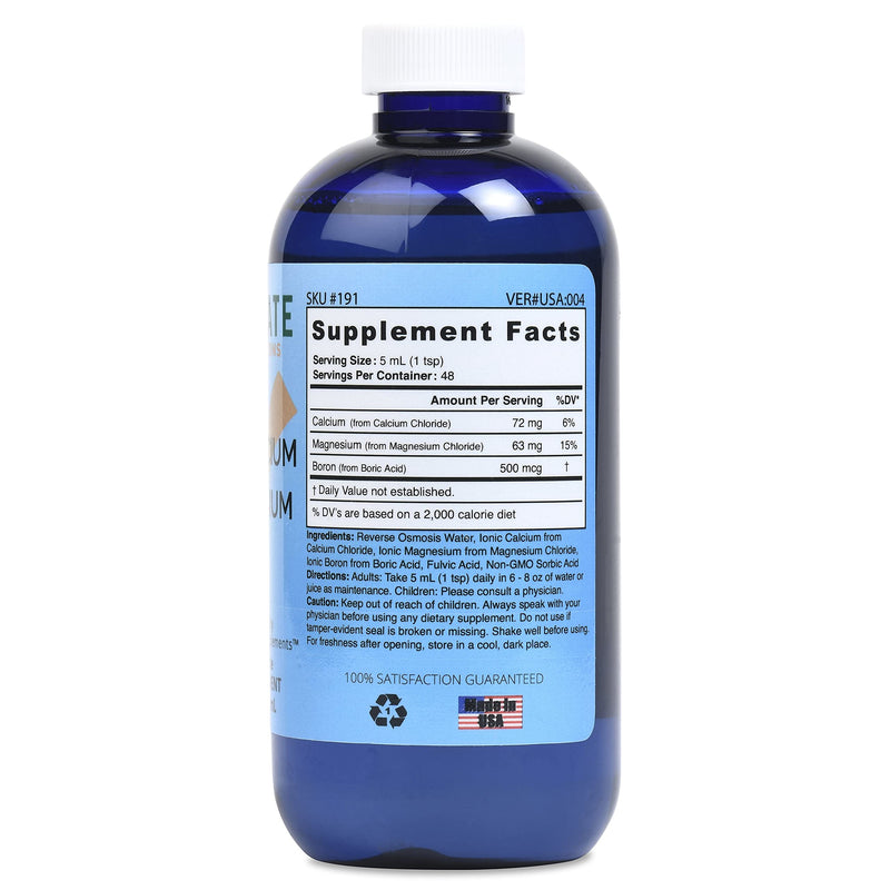 Good State | Ionic Calcium & Magnesium | Natural | Nano Sized Mineral Technology | Professional Grade | Supports Healthy Absorption of Minerals Levels | 48 Servings | 8 Fl oz Bottle