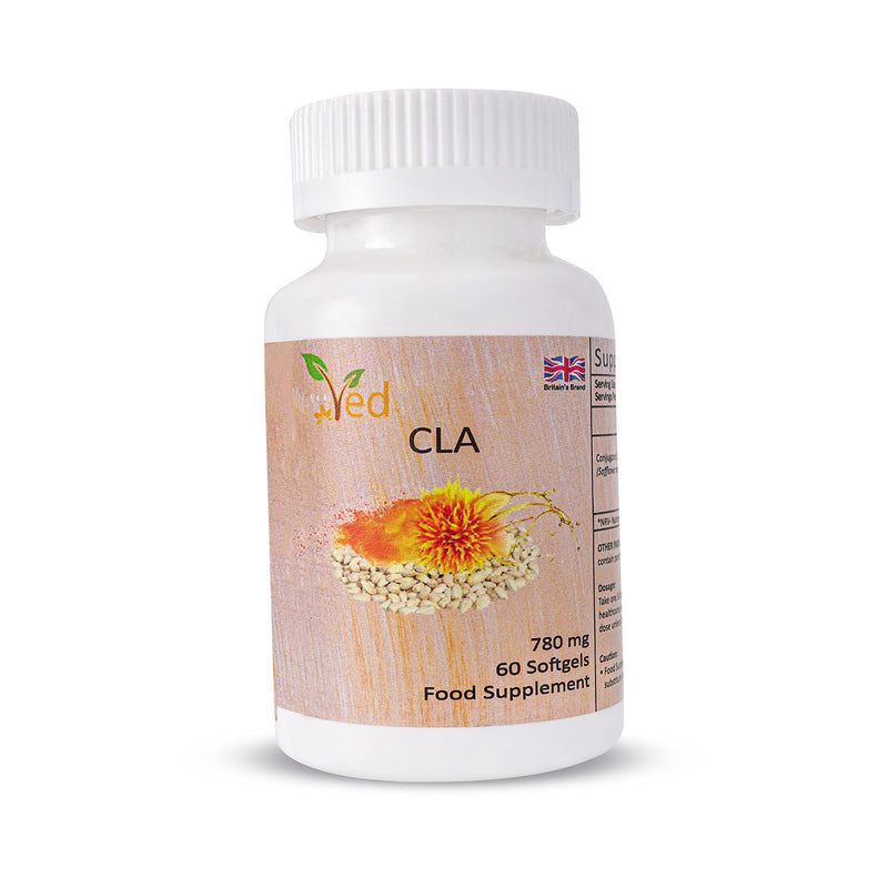 [Australia] - Ved CLA Conjugated Linoleic Acid Weight Management Tablet, Natural 780 mg CLA from Safflower Oil, 60 Softgels (60 Day Supply) 