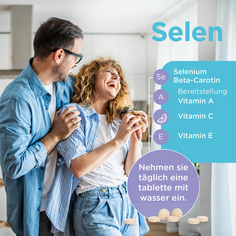 [Australia] - Healthspan Selenium | Highly absorbable | With Vitamin C, A & E | Support for hair, nails and skin health | Comprehensive support of the immune system & cell protection | Vegan | 240 tablets 