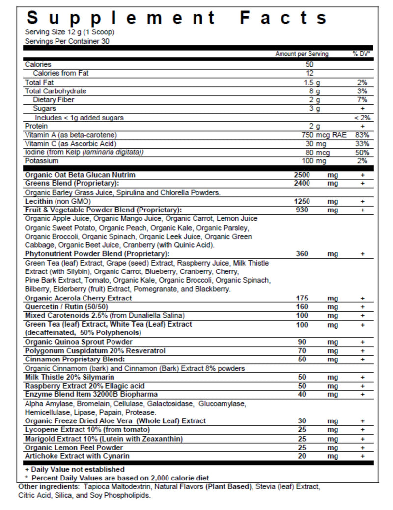 [Australia] - Biopharma Scientific NanoGreens: Greens Superfood Fruit & Vegetable Powder for Digestive Health & Immunity with Spirulina, Chlorella, Kale, Spinach, Plant Based, Green Apple Flavor, 30 Servings 