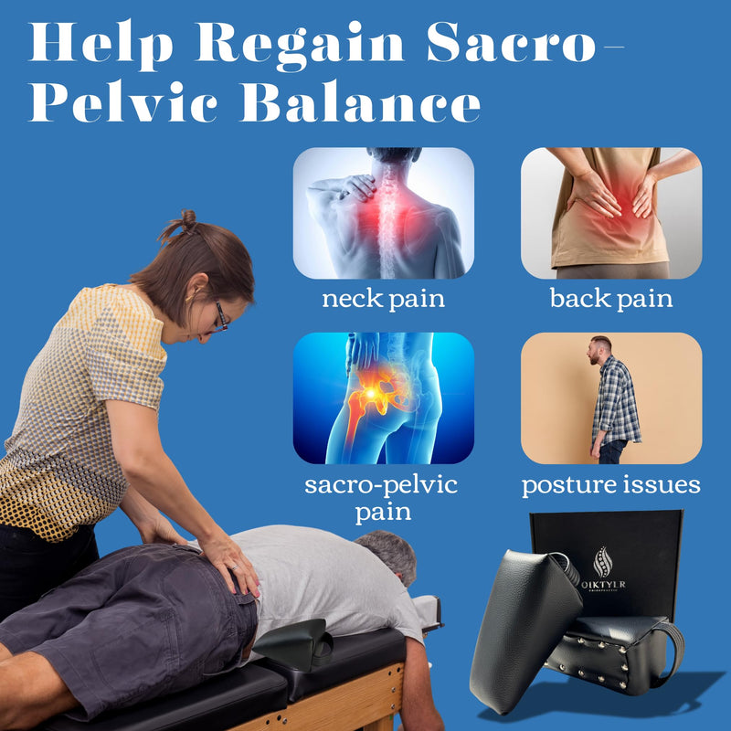 [Australia] - Oiktylr SOT Blocks Chiropractic, Soft & Comfortable Pelvic Blocks Wedges - Elastic Support Sponge - Dejarnette Style Pelvic Sacral Blocks, Chiropractor Wedges Blocks Set for HIPS (Matte Black) Matte Black 
