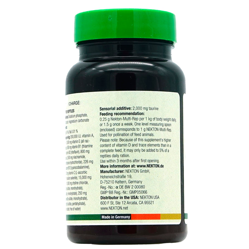 Nekton Multi-Rep Vitamins and Minerals for All Reptiles 75g / 2.55oz 2.65 Ounce (Pack of 1)