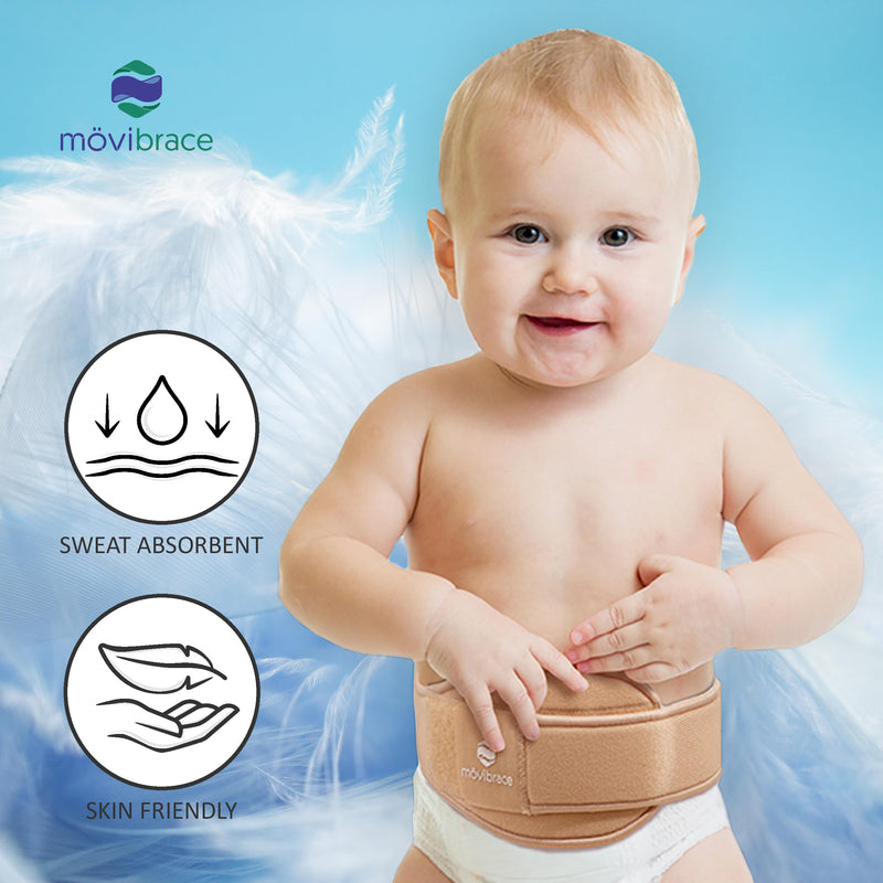 Movibrace Infant and Child Umbilical Navel Hernia Brace (Small) Small