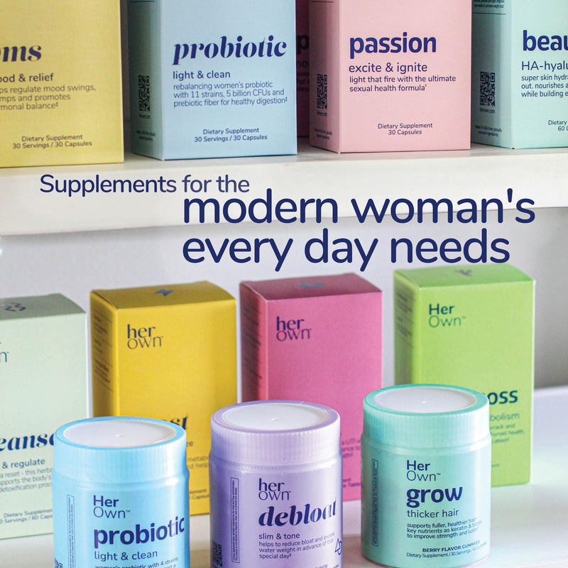 [Australia] - her own Boost, Helps Boost Energy, Supports Metabolism, Proprietary Thermogenic Blend, Green Tea Leaf Extract, Gluten and Soy Free, Vegan, 60 Capsules, 30 Servings, Small, Multi 