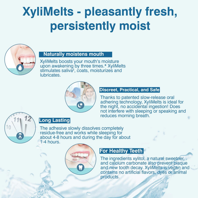 [Australia] - Oracoat Xylimelts Oral adhering Discs, Slightly Sweet (Pack of 4), 40 Count 