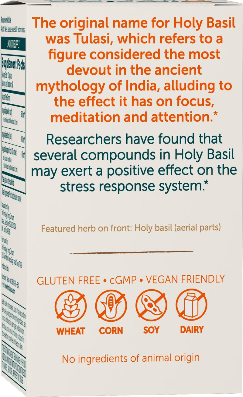 [Australia] - Himalaya Holy Basil Tulsi Herbal Supplement, Stress Relief, Relaxation, Occasional Sleeplessness, Promotes Calm, Energy Support, Ayurvedic, Non-GMO, Vegan, 720 mg, 60 Capsules, 30 Day Supply 60 Count (Pack of 1) 